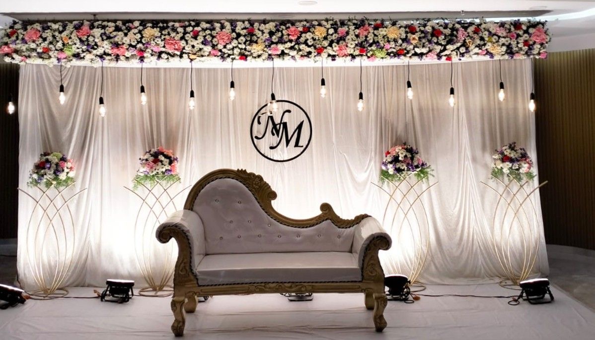 Royal Fairy Light Engagement Stage