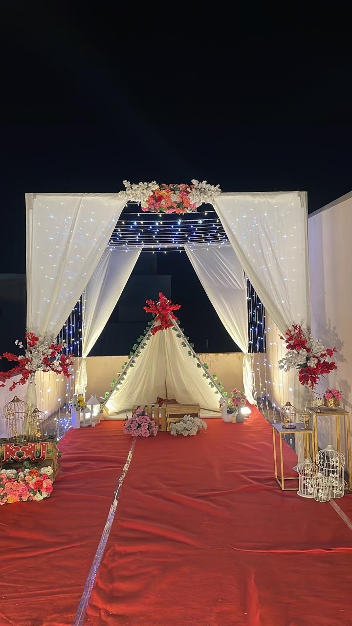 Romantic Tent Decoration Setup