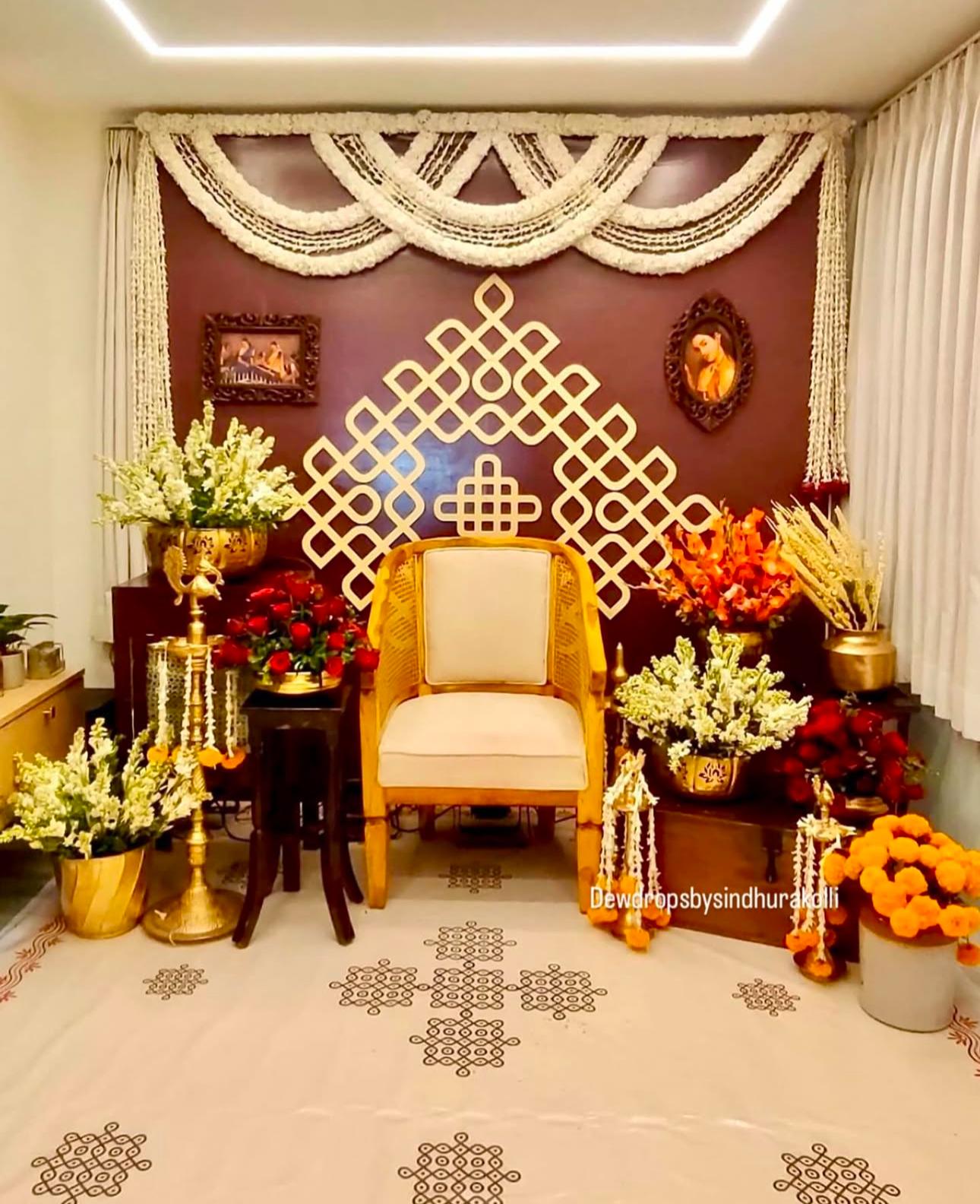 Traditional Festive Decor That Warms the Soul With Artificial Flowers