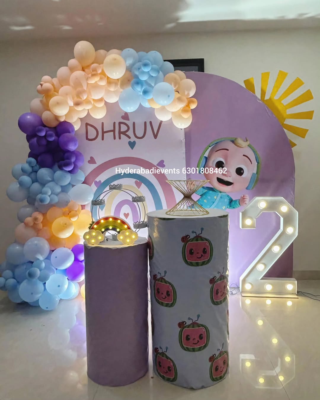 Cocomelon Theme Birthday Decoration