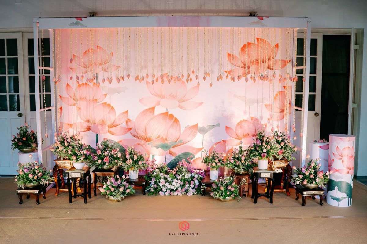 Elegant Lotus Theme Baby Shower Decoration