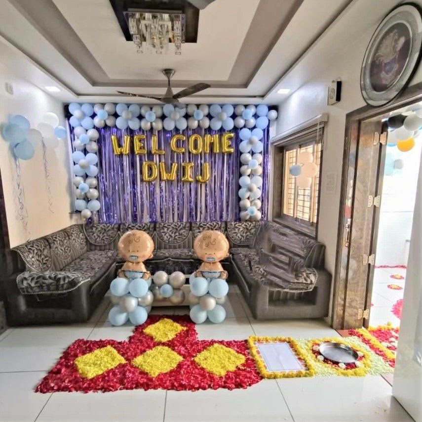 Premium Welcome Baby Boy Fresh Flower Pathway Decoration