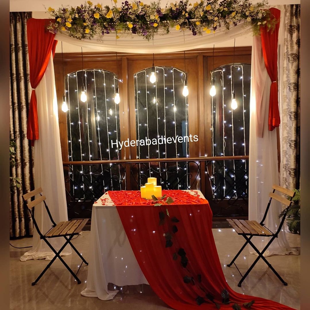 Romantic Dinner Night Setup