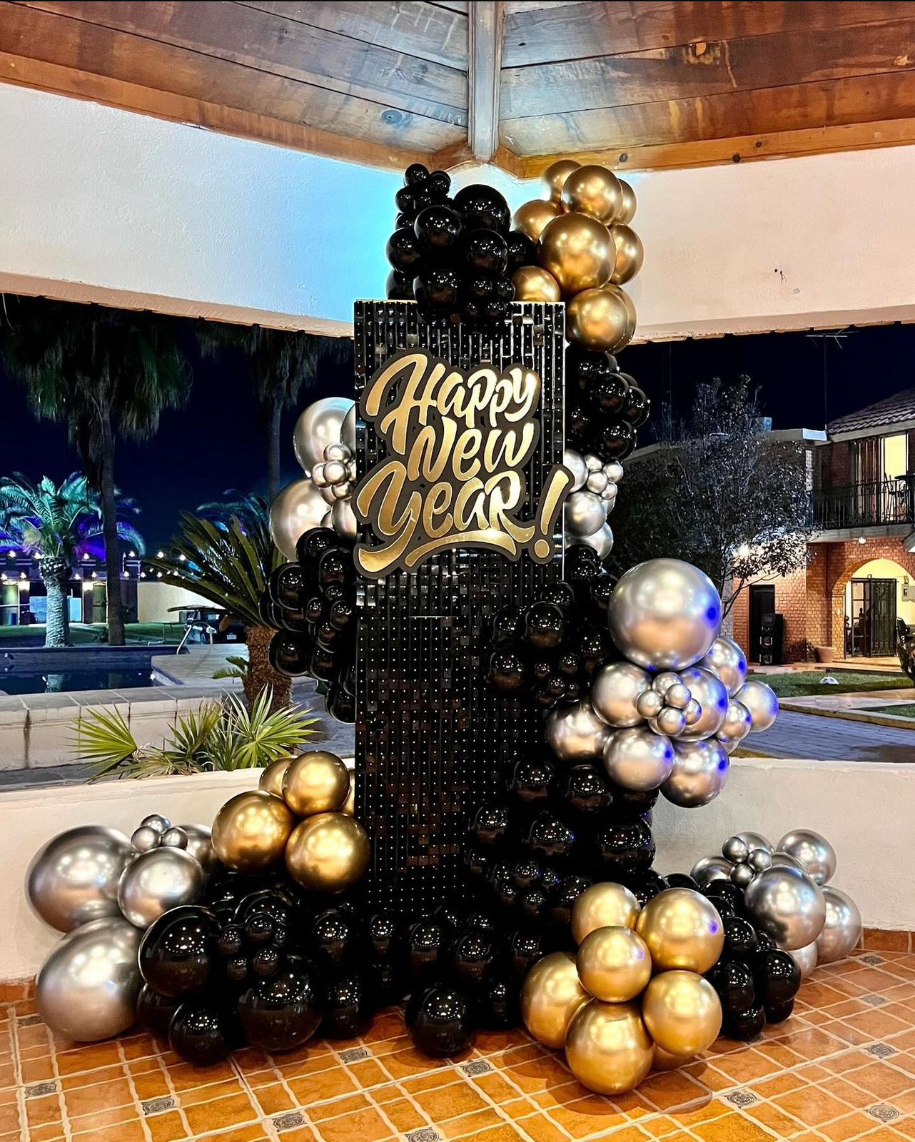 Simple New Year Backdrop