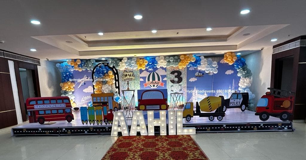 Start the Engine – It’s Party Time with Transport Decor