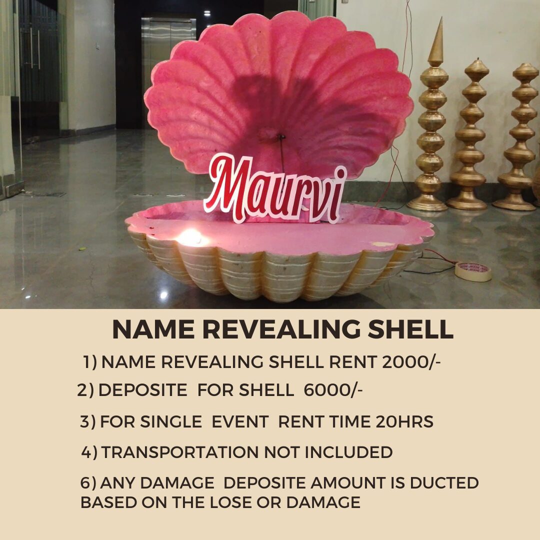 Baby Name Revealing Shell Rental Hyderabad