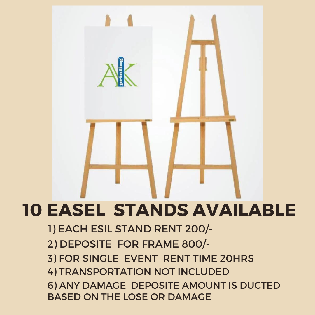 Easel Stands Rent Available