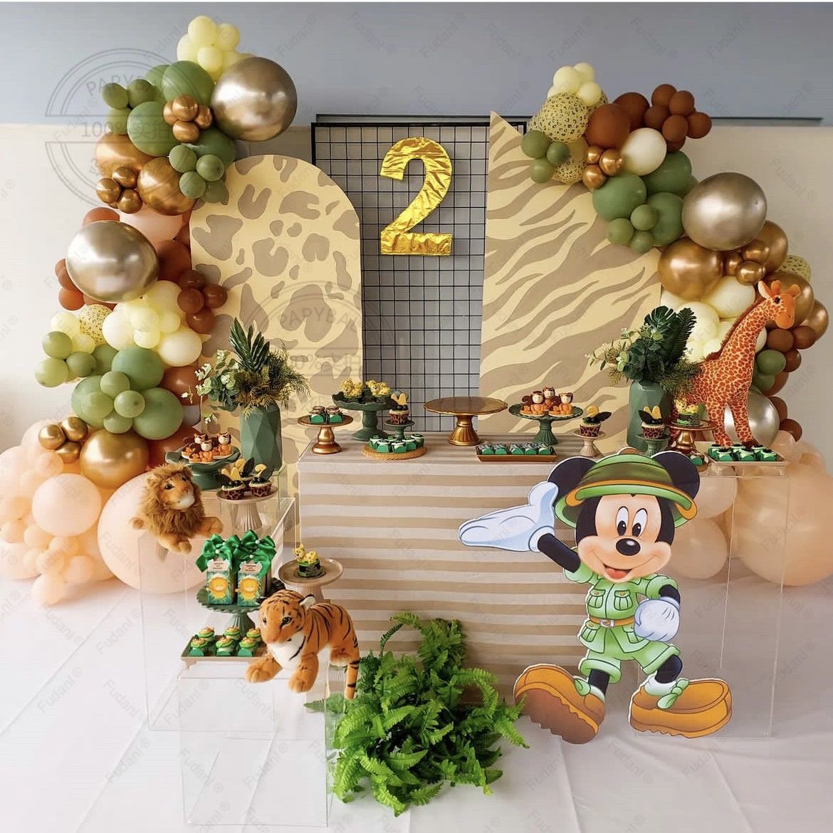 Bring A Splash Of Color With Mickey Safari Theme Decor